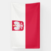 Poolse vlag spandoek (Verticaal)