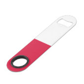 Poolse vlag speed flessenopener (Achterkant Gekanteld)