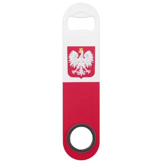 Poolse vlag speed flessenopener (Voorkant)