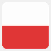Poolse vlag Sticker (Voorkant)