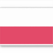 Poolse vlag sticker (Voorkant)