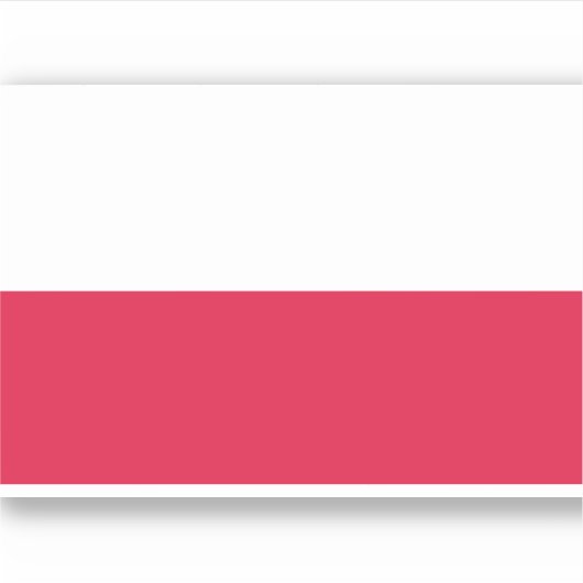 Poolse vlag sticker (Voorkant)