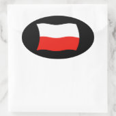 Poolse Vlag Sticker (Tas)