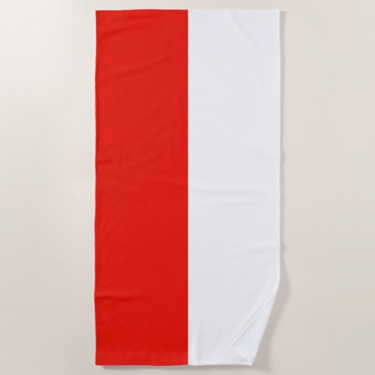 Poolse vlag strandlaken (Voorkant)