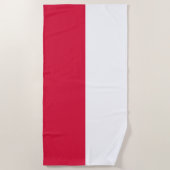 Poolse vlag strandlaken (Voorkant)