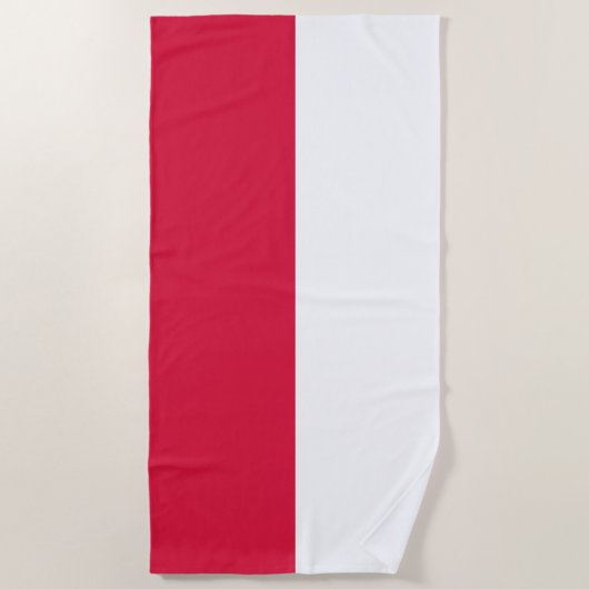 Poolse vlag strandlaken (Voorkant)
