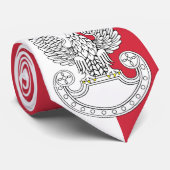 Poolse vlag stropdas (Opgerold)