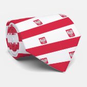 Poolse vlag stropdas (Opgerold)