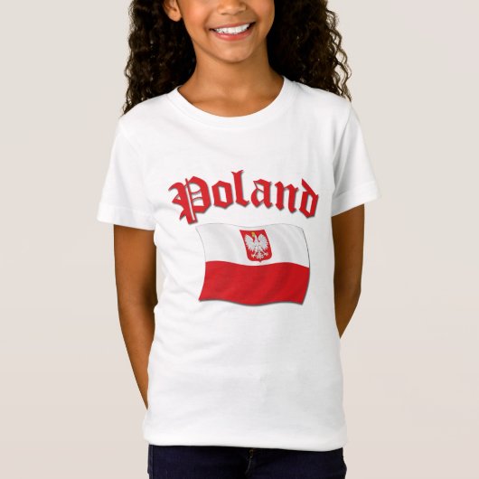 Poolse vlag t-shirt (Voorkant)