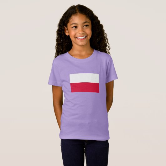 Poolse vlag t-shirt (Voorkant volledig)