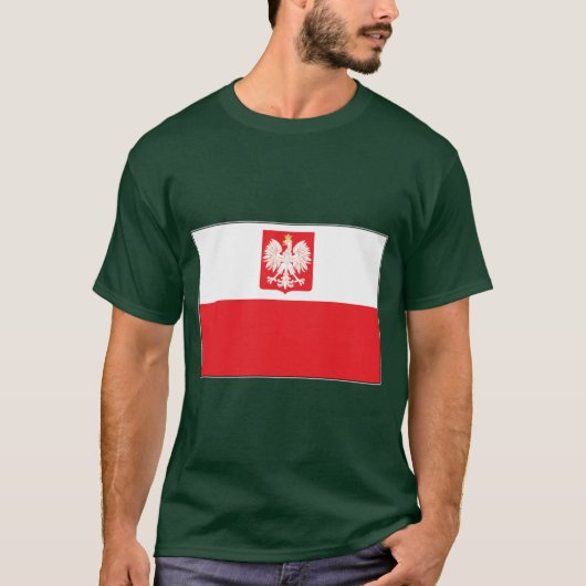 Poolse vlag t-shirt (Voorkant)