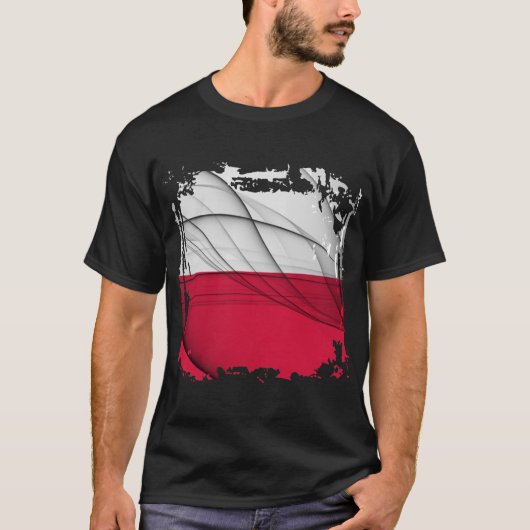 Poolse vlag t-shirt (Voorkant)