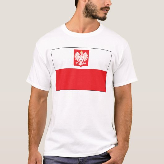 Poolse vlag t-shirt (Voorkant)