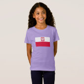 Poolse vlag t-shirt (Voorkant volledig)