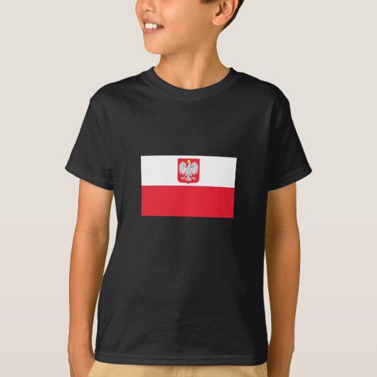 Poolse vlag t-shirt (Voorkant)