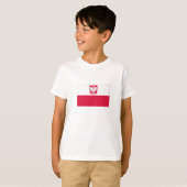 Poolse vlag t-shirt (Voorkant volledig)