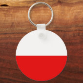 Poolse vlag T-shirts en cadeautjes Sleutelhanger (Voorkant)