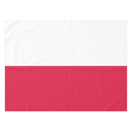 Poolse vlag tafelkleed (Voorkant (Horizontaal))