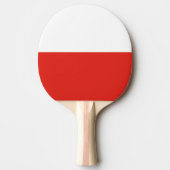 Poolse vlag tafeltennisbatje (Voorkant)