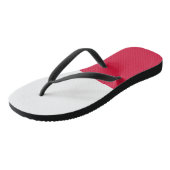 Poolse vlag teenslippers (Schuin)