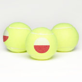 Poolse vlag tennisballen (Multi)