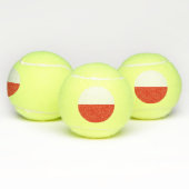 Poolse vlag tennisballen (Multi)