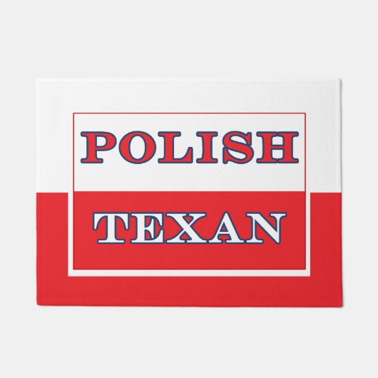 Poolse vlag Texan Poland Deurmat (Voorkant)