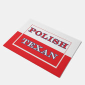 Poolse vlag Texan Poland Deurmat (Schuin)