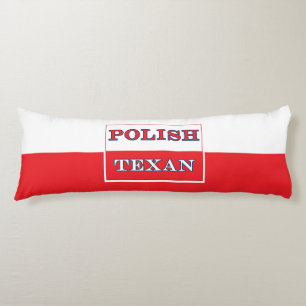 Poolse vlag Texan Poland Lichaamskussen