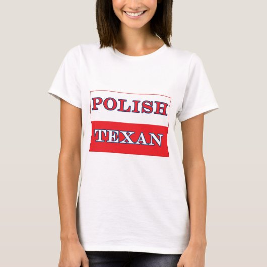 Poolse vlag Texan Poland T-shirt (Voorkant)
