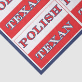 Poolse vlag Texan Poland Tissuepapier (Detail)