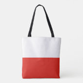 Poolse vlag tote bag (Achterkant)