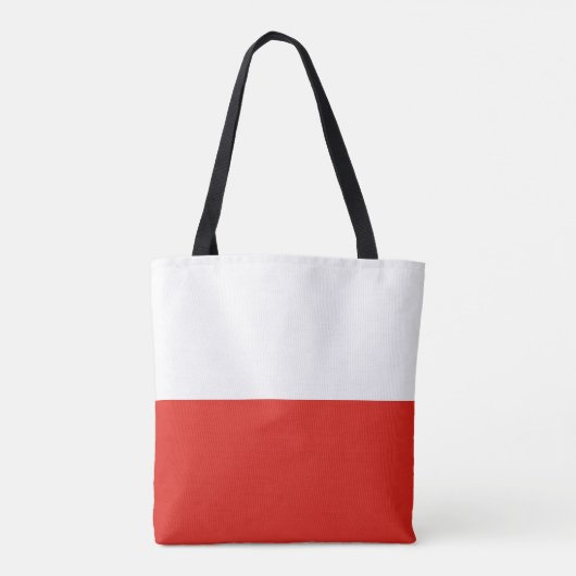 Poolse vlag tote bag (Achterkant)