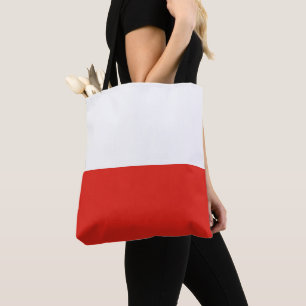 Poolse vlag tote bag