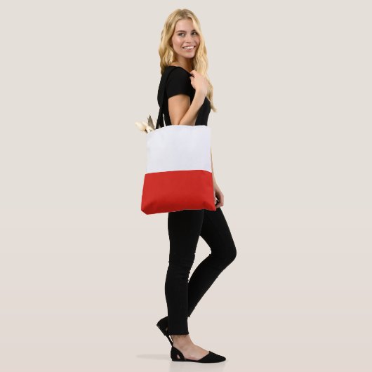 Poolse vlag tote bag (Op model)