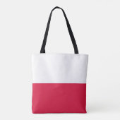 Poolse vlag tote bag (Achterkant)