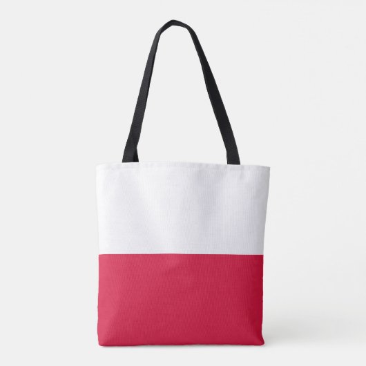 Poolse vlag tote bag (Achterkant)