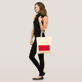 Poolse vlag tote bag (Voorkant (model))