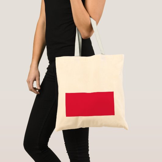 Poolse vlag tote bag (Voorkant (product))