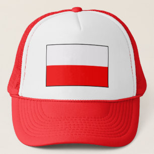 Poolse Vlag Trucker Hoed Pet