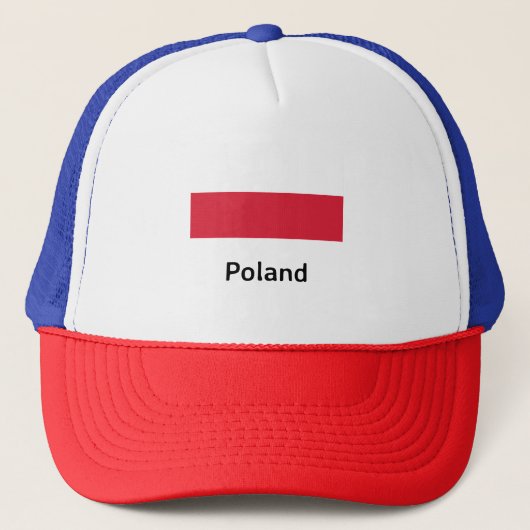 Poolse vlag trucker pet (Voorkant)