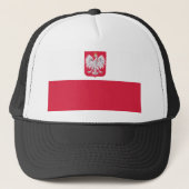 Poolse vlag trucker pet (Voorkant)