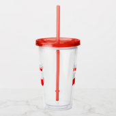 Poolse Vlag Tumbler Acryl Drinkbeker (Rechts)