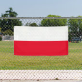 Poolse vlag van Polen aangepaste banner teken (Insitu)