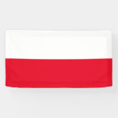 Poolse vlag van Polen aangepaste banner teken (Horizontaal)