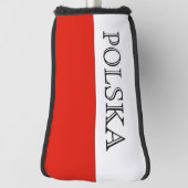 Poolse vlag van Poolse golfboorgat Golfheadcover (Draai 90)