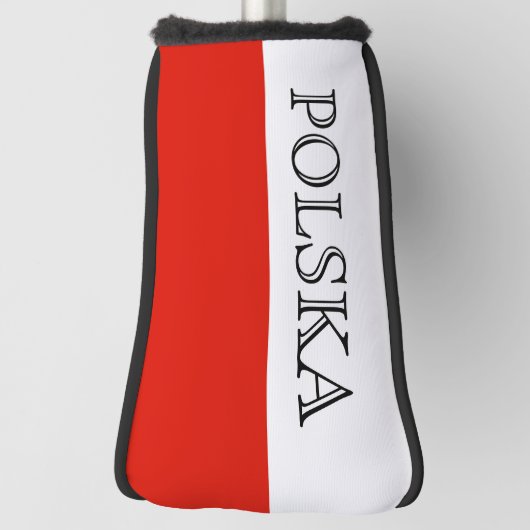 Poolse vlag van Poolse golfboorgat Golfheadcover (Draai 90)