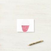 Poolse vlag Vingerprint land Pride Identity Post-it® Notes (Op bureau)