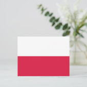 Poolse vlag, vlag van Polen Briefkaart (Staand voorkant)