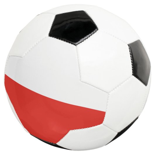 Poolse vlag voetbal (Drie kwart)